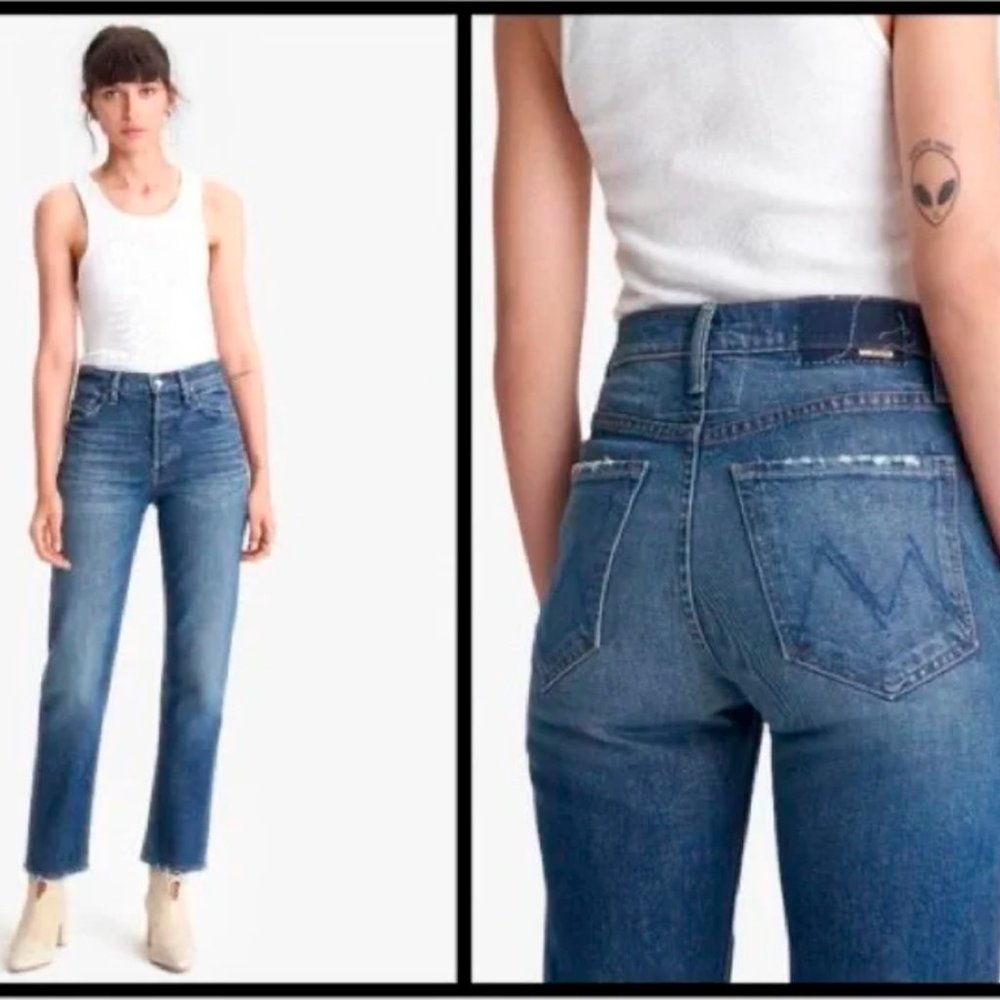 Mother Superior Tomcat ankle jeans in color "tell it to the Pope" FIT LIKE 27